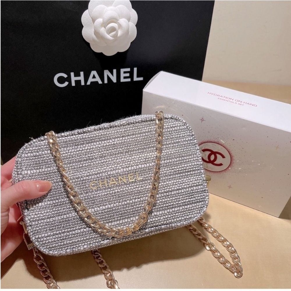 New Chanel Pouch With Chain